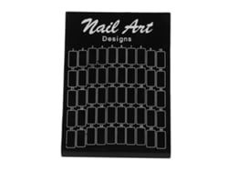 Rebe - Paleta de Amostras de Cores para Unhas Postiças com 50 Peças para Esmaltes e Géis (Preto)