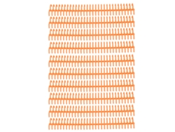 10 Espirales De Encuadernación Para Hojas Sueltas, 30 Agujeros, Diámetro Interior De 22 Mm, Anillas De Plástico Resistentes Al Desgaste, Color Naranja.