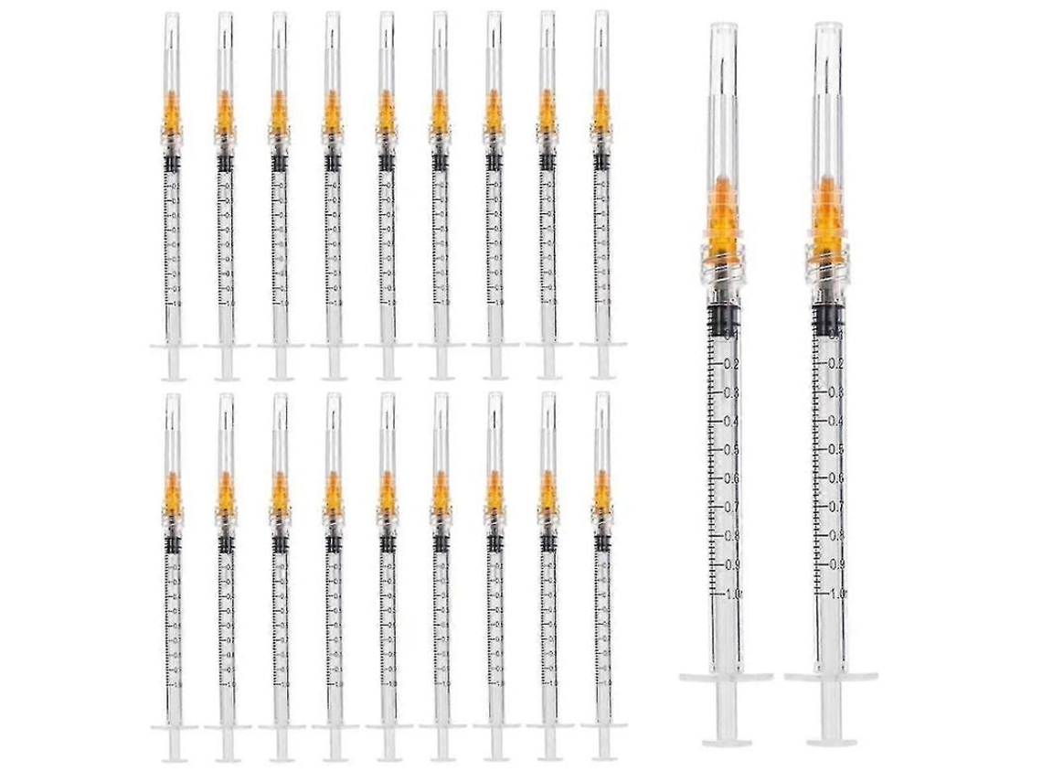 2026altiro-50 Jeringas De 1 Ml Con Aguja De 25g Y 1 Pulgada, Conexión Luer Lock, Esterilizadas Individualmente, Material De Laboratorio.