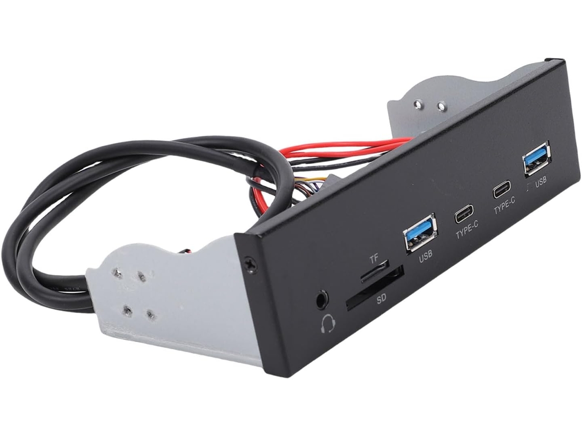 Concentrador Usb 3.2 Gen 1 Para Panel Frontal: Compatible Con Bahía De Unidad Óptica De 5,25 Pulgadas.