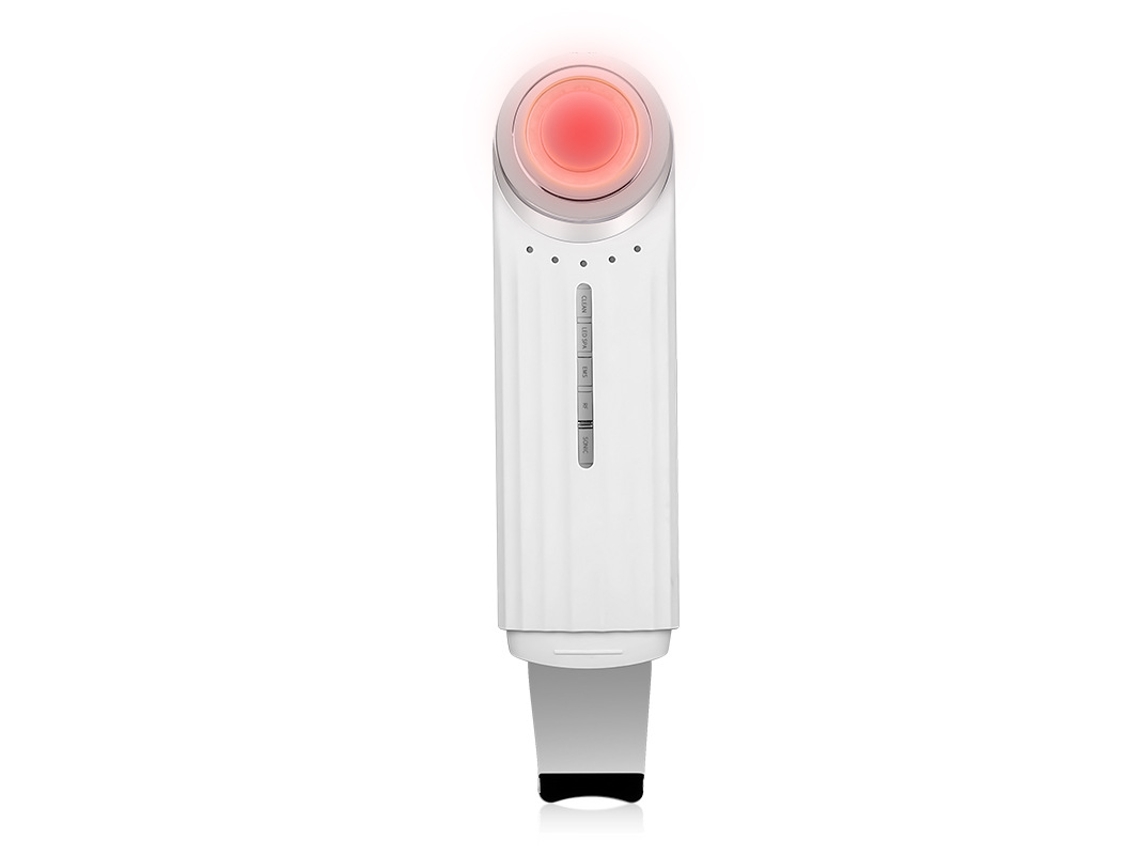 Dispositivo de estiramiento facial de belleza para masaje facial multifuncional infrarrojo para esculpir rostro LED (blanco) IKIKSO