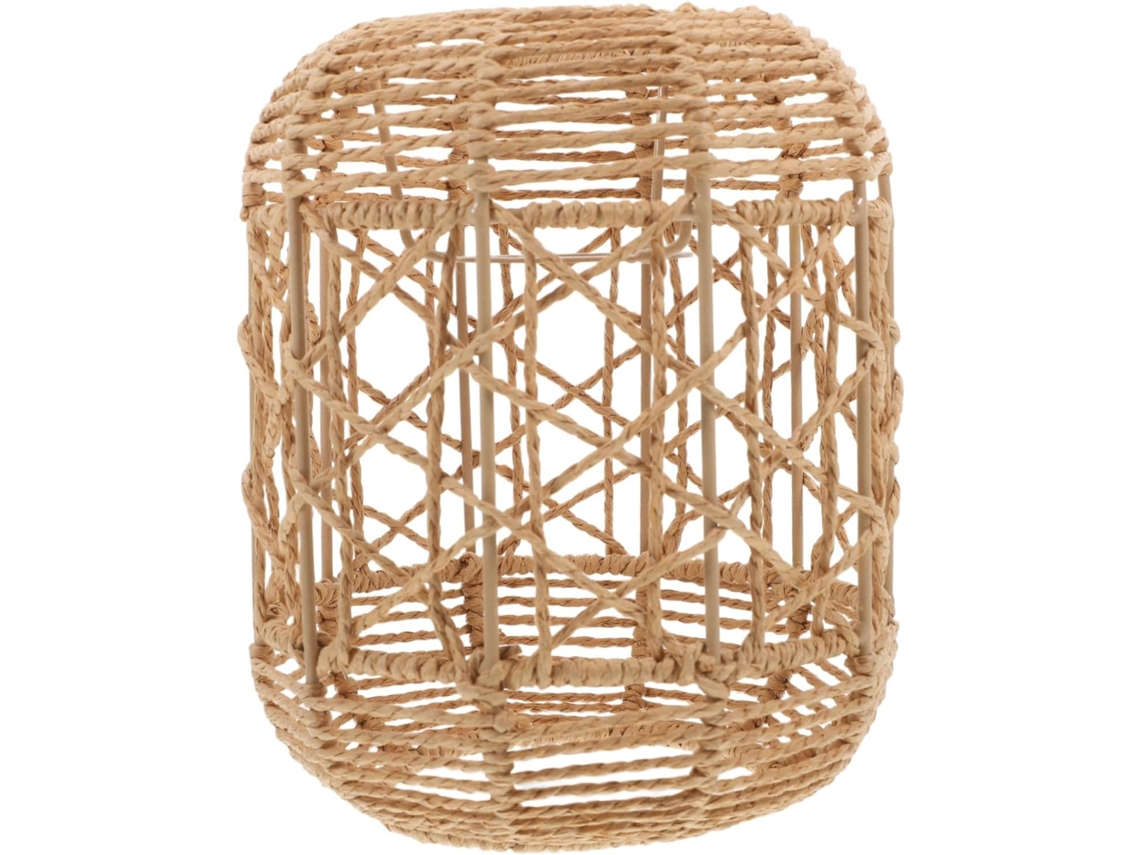 Lámpara Colgante Decorativa De Imitación De Ratán, Tejida A Mano, De Tamaño Pequeño, Con Cuerda De Papel Natural.