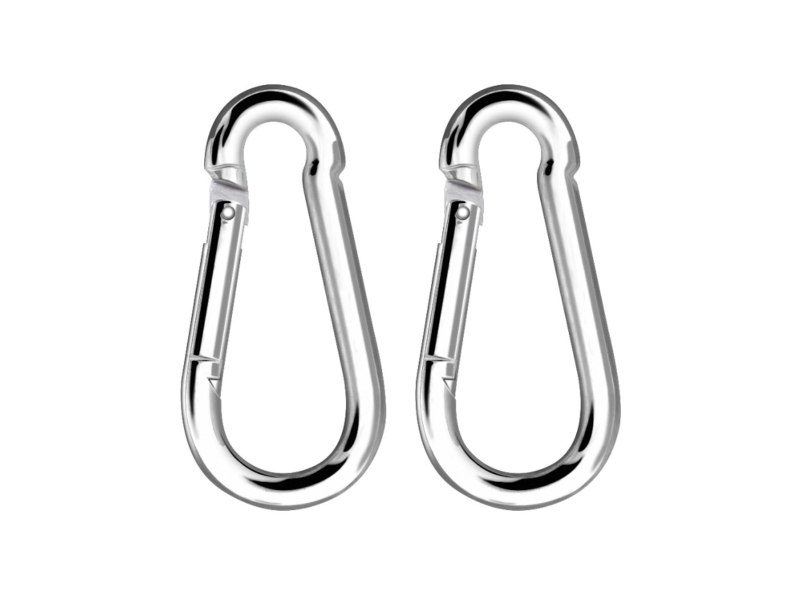 Omni-2 Piezas Mosquetones Resistentes Para Columpio De Niños Escalada Hamaca Llavero Cadena De Botellas