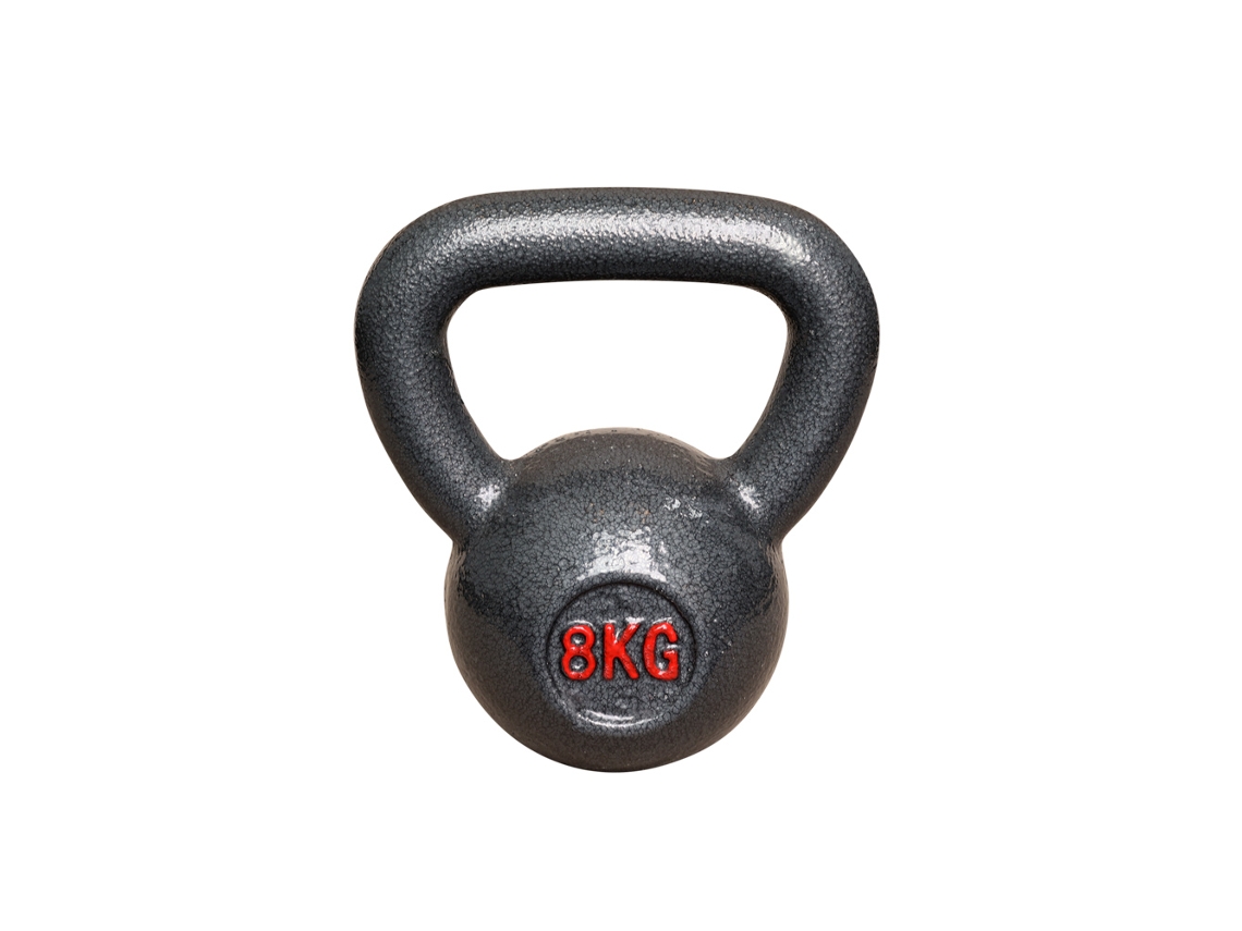 Kettlebell de hierro fundido - 8 kg para fitness y entrenamiento de fuerza