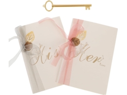 Juego De 2 Tarjetas De Anuncio De Boda Con Cinta, Tamaño A5, Papel Inodoro Y Ecológico.