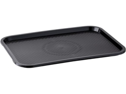 Bandeja de acero inoxidable para comida rápida 35x27x2 cm STELASPLEN