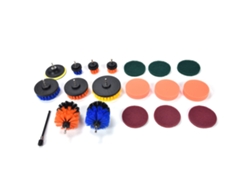 Kit De 19 Piezas De Cepillos Para Taladro, Accesorios, Almohadillas De Limpieza, Cepillo De Espuma, Cepillo Eléctrico.