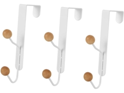 Estantería Vertical Colgante Con 3 Puertas Y 2 Juegos De Ganchos De Hojalata.