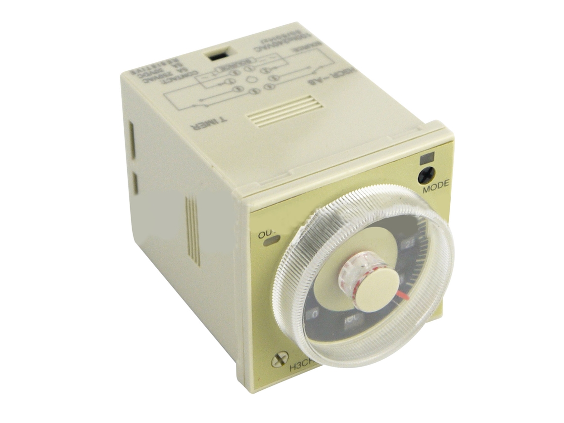 Relé Temporizador Con Control Mediante Perilla Giratoria Para Circuito De Control Automático Ac100-240v H3cr A8