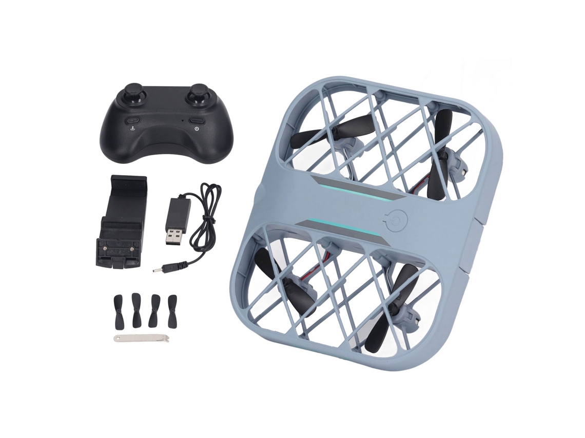 Minidron Portátil Con Cámara Hd 8k De 4 Ejes, Pequeño Dron Aéreo De Bolsillo Azul.