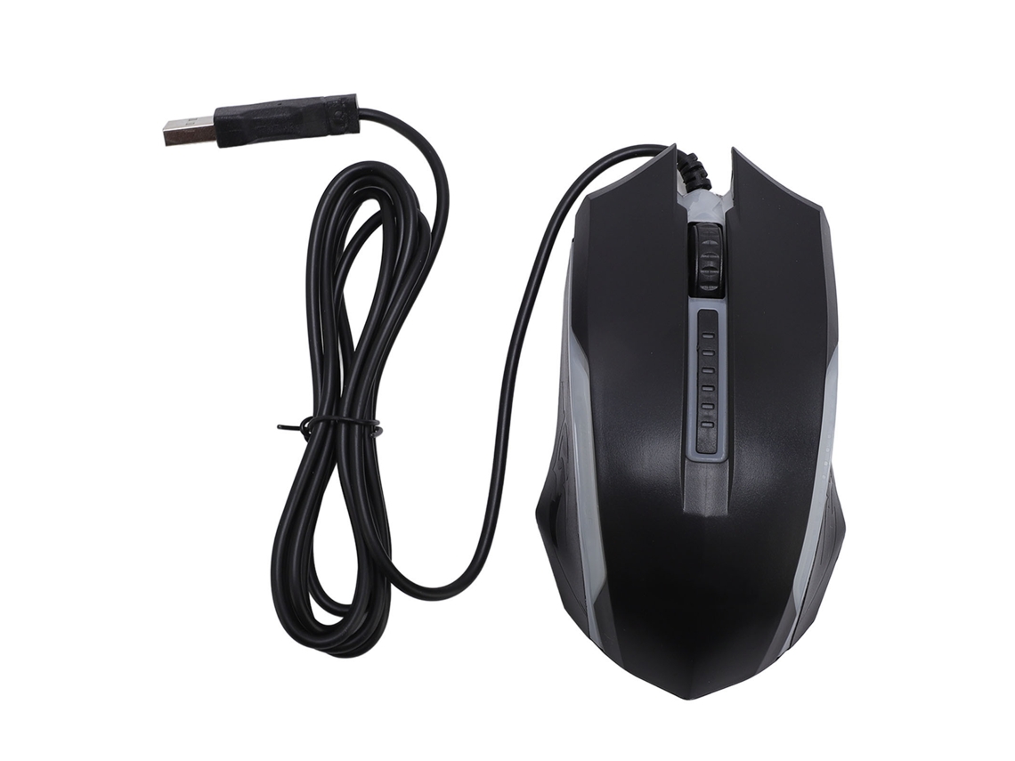 Ratón Usb Con Cable De 1200 Dpi, Precisión Rgb, Agarre Cómodo Para Ordenadores De Sobremesa Y Portátiles (universal).