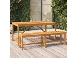 Lovely Home Banco de Jardín 150 Cm Madera de Acacia Maciza