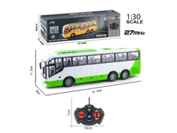 Autobús teledirigido HALINUIA (escala 1:30, blanco y verde, recargable)