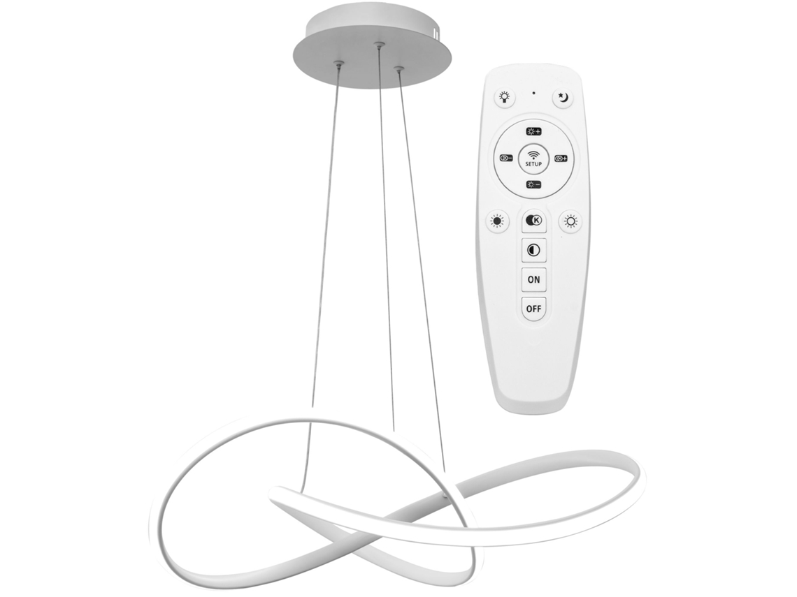 Lámpara de techo colgante Toolight App396 CP blanca