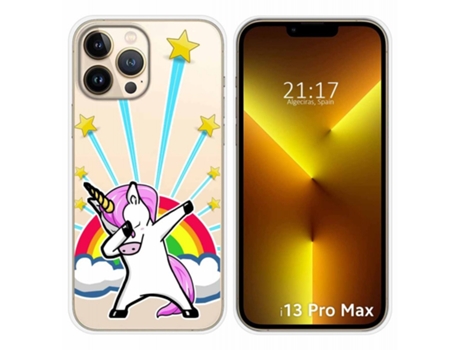Carcasa iPhone 13 Pro Max (6.7) TUMUNDOSMARTPHONE Dibujos Transparente Multicolor