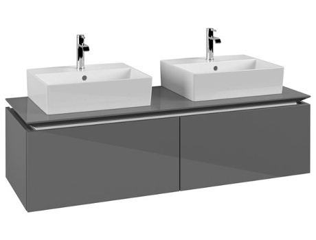 Mueble de tocador Villeroy &amp Boch Legato B668 1400x380x500mm 2 lavabos