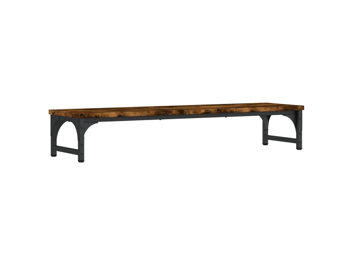Soporte pantalla madera ingeniería roble ahumado 85x23x15,5 cm VIDAXL
