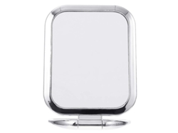 2026-espejo De Maquillaje Doble Cara Linjou, Espejo De Mesa Cuadrado (plata) Con Amplificación Para Maquillaje Y Cuidado Facial