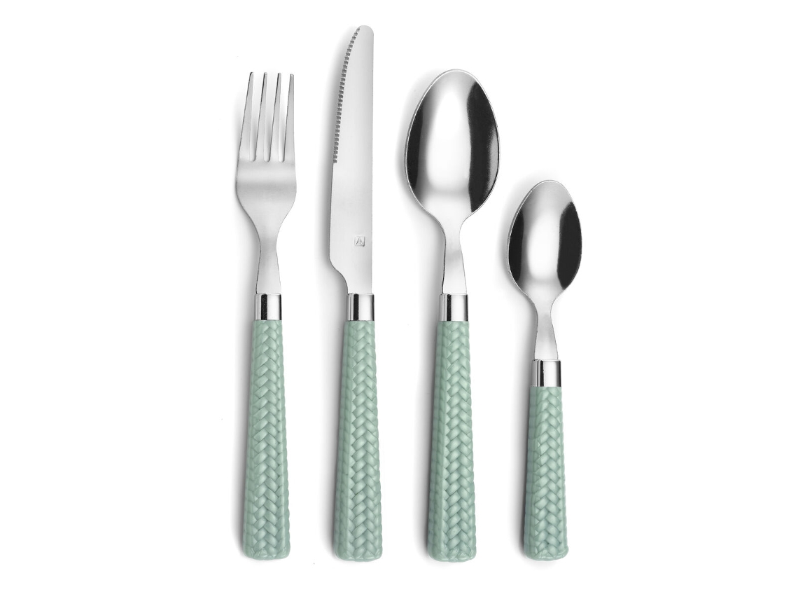 Conjunto de Cubertería AMEFA Paille Metal (24 Piezas - 25 Cm)