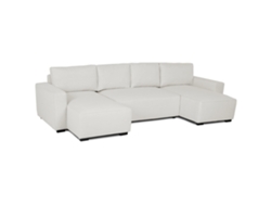 Sofá 4 Plazas BUDWING Jordan Beige + Chaise c/ Cama Panorámica (317 x 157 x 91 cm)