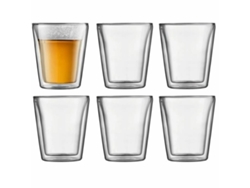 Set De Vasos Bodum 200 Ml Transparente Vidrio De Borosilicato Liso 6 Piezas (6 Unidades)