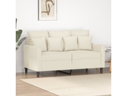 Sofá De 2 Plazas | Sofá De Salón | Sofá De Descanso Terciopelo Color Crema 120 Cm Wsd939402