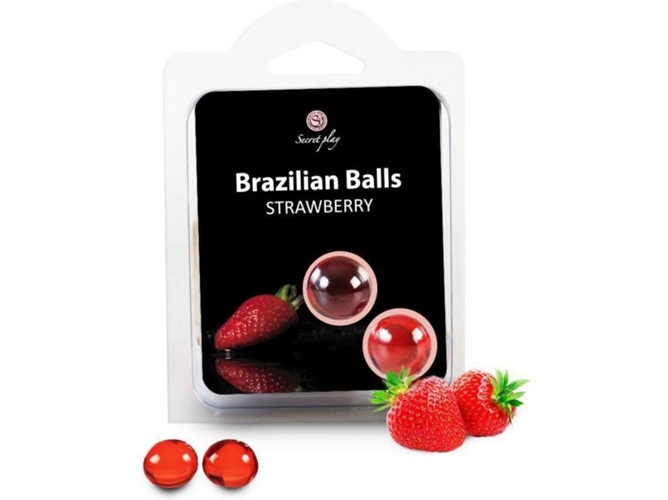 Lubricante SECRETPLAY Brazilian Balls Fresas Set 2 Bolas