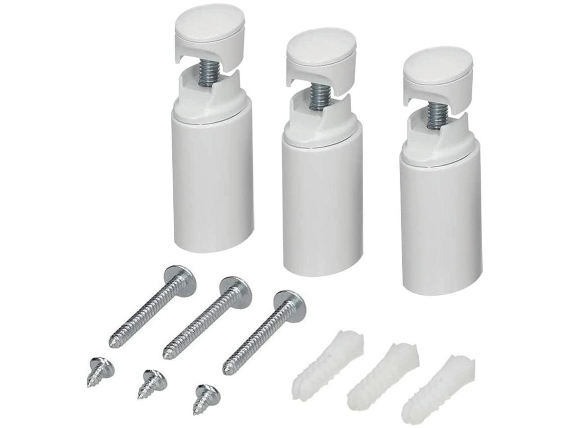 Set Soportes De Radiador acabado blanco mate fabricado en ABS