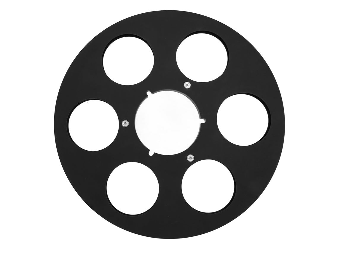 Carrete De Cinta Vacío De Aleación De Aluminio De 1/4 De Pulgada Y 10,5 Pulgadas Con 6 Orificios, Universal Para Grabadoras De Cinta.
