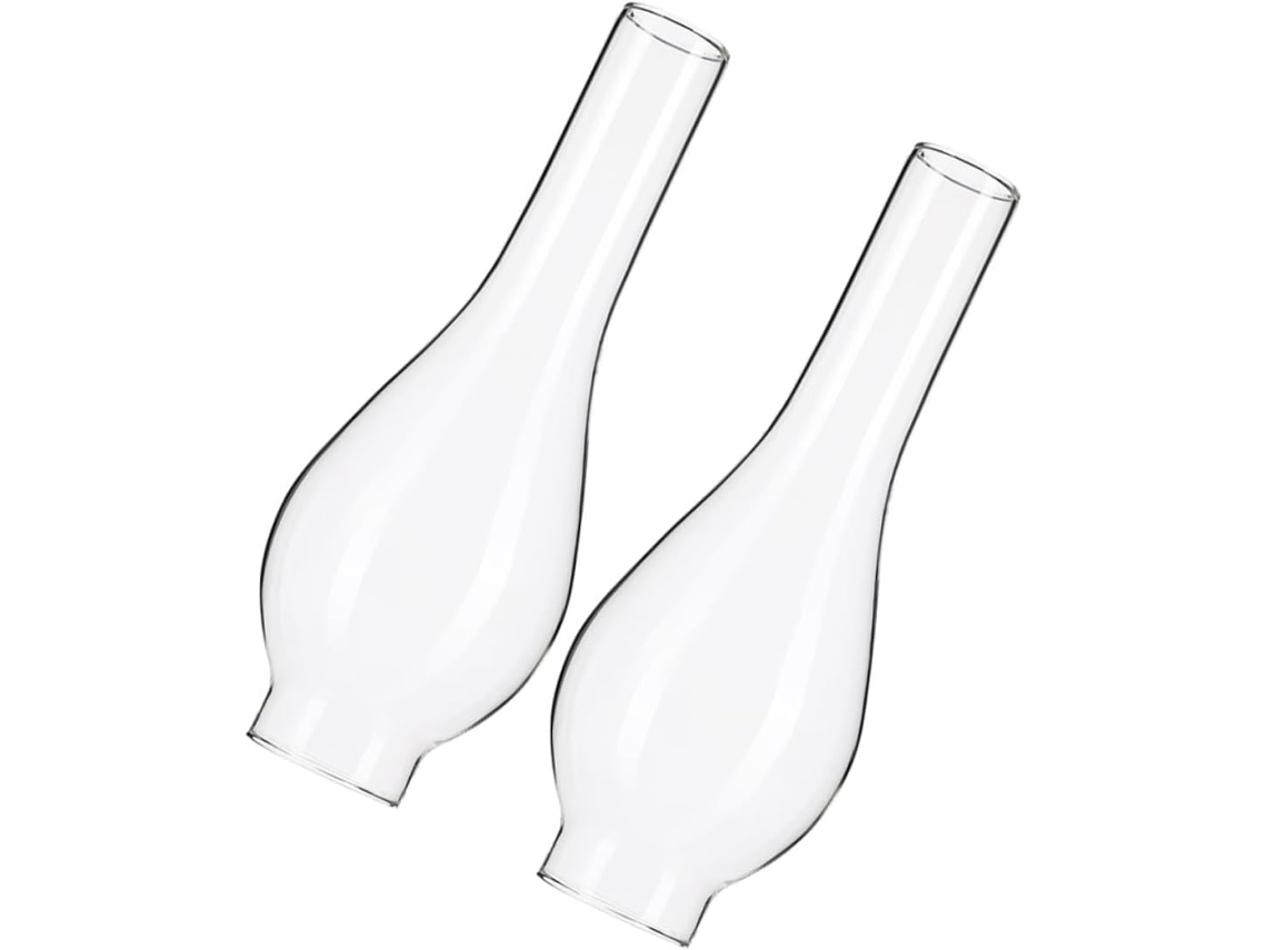 Juego de 2 lámparas de aceite de cristal transparente con difusor de luz suave SFUSHOS