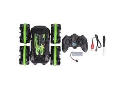 2026-coche Rc Acuático Y Terrestre De Stunt 2.4ghz Eléctrico Inalámbrico Control Remoto Verde
