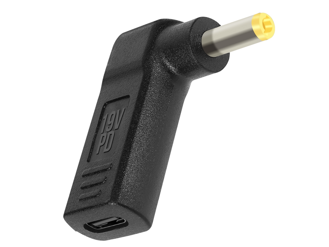 Adaptador Carga Ángulo Usb-C Cc AVIZAR Negro