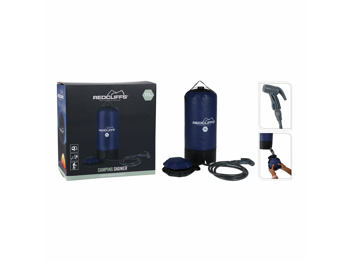 Ducha portátil para camping REDCLIFFS Azul 11 L