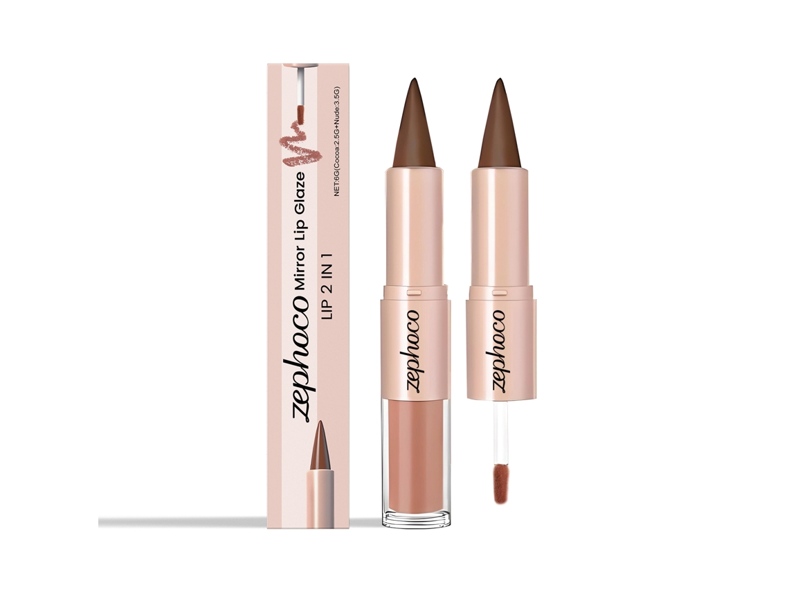 Brillo labial 2 en 1 Cocoa Nude Mirror Shine