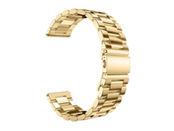 Correa De Acero + Herramienta Gift4me Para Garmin Forerunner 70 - Oro