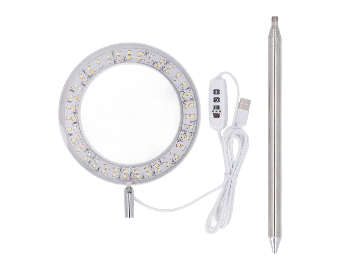 Lámpara De Cultivo De Espectro Completo De 6 Pulgadas, Altura Ajustable De 26,5 A 165 Cm, Con Temporizador Y Regulador De Intensidad Para Plantas De Interior.
