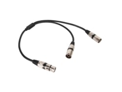 Cable Divisor Xlr De 3 Pines Hembra A Dos Machos, Sin Ruido, De Baja Pérdida, 0,5 M (1,6 Pies), Para Mezclador, Altavoz Y Micrófono.