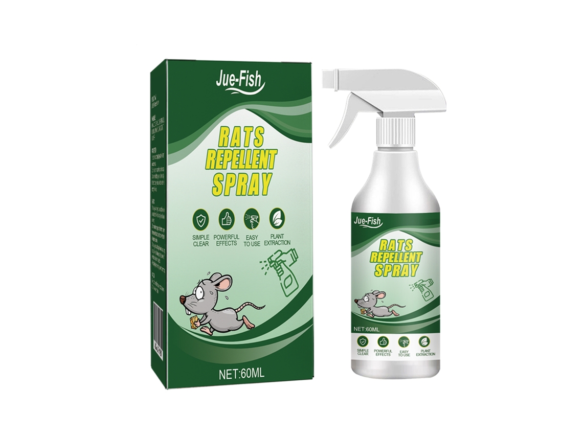 Spray Repelente De Ratones Jue-fish, Repelente De Roedores Para Entornos Internos, Residencias Y Motores De Vehículos