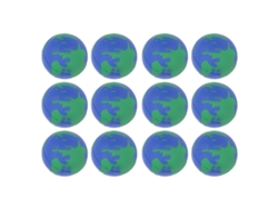 2026-12pcs Pelotas Blandas De Globo 63mm De Pu Squeezable Portátiles Para Alivio Del Estrés Tierra Niños Adultos