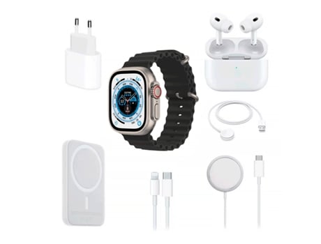 Paquete de reloj inteligente negro exclusivo combinado CLINKS X8