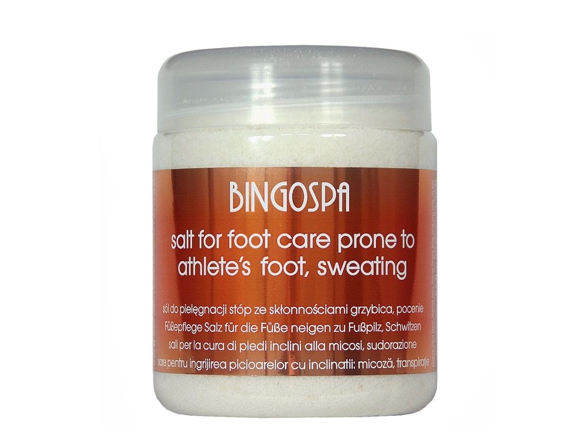 Sal para pies propensos a infecciones por hongos y sudor, 550 g Bingospa