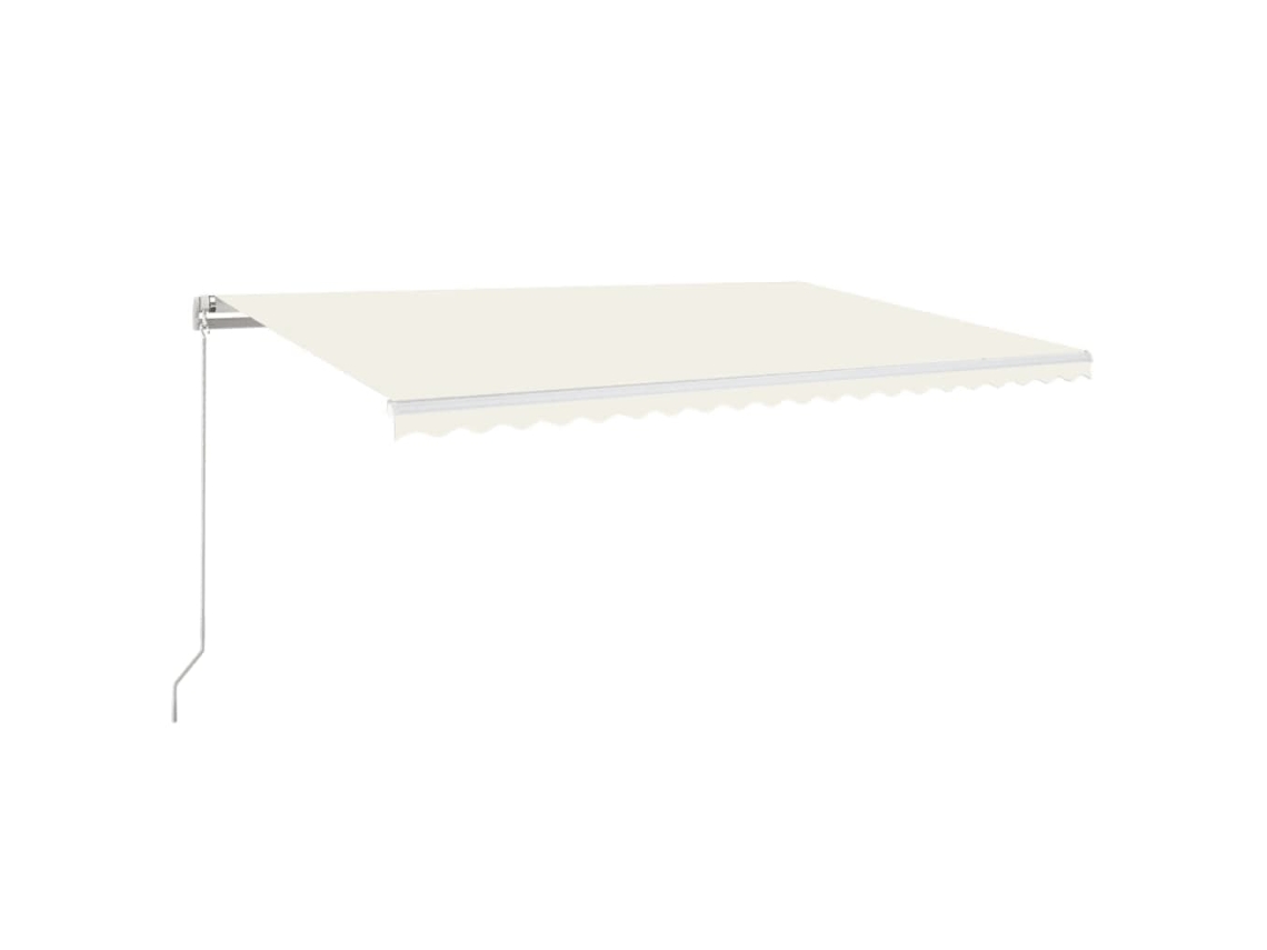 Maison Exclusive - Toldo Retráctil Manual Crema 500x350 Cm