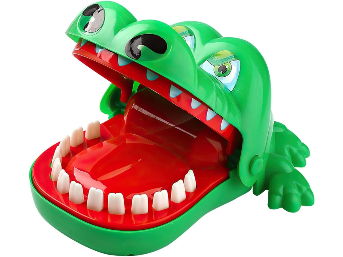 Juego de cocodrilo que muerde el dedo del dentista Chrui