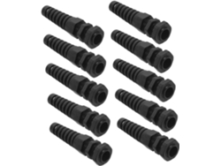 10 Conectores De Cable De Nailon Impermeables Con Protección Contra Torsión.