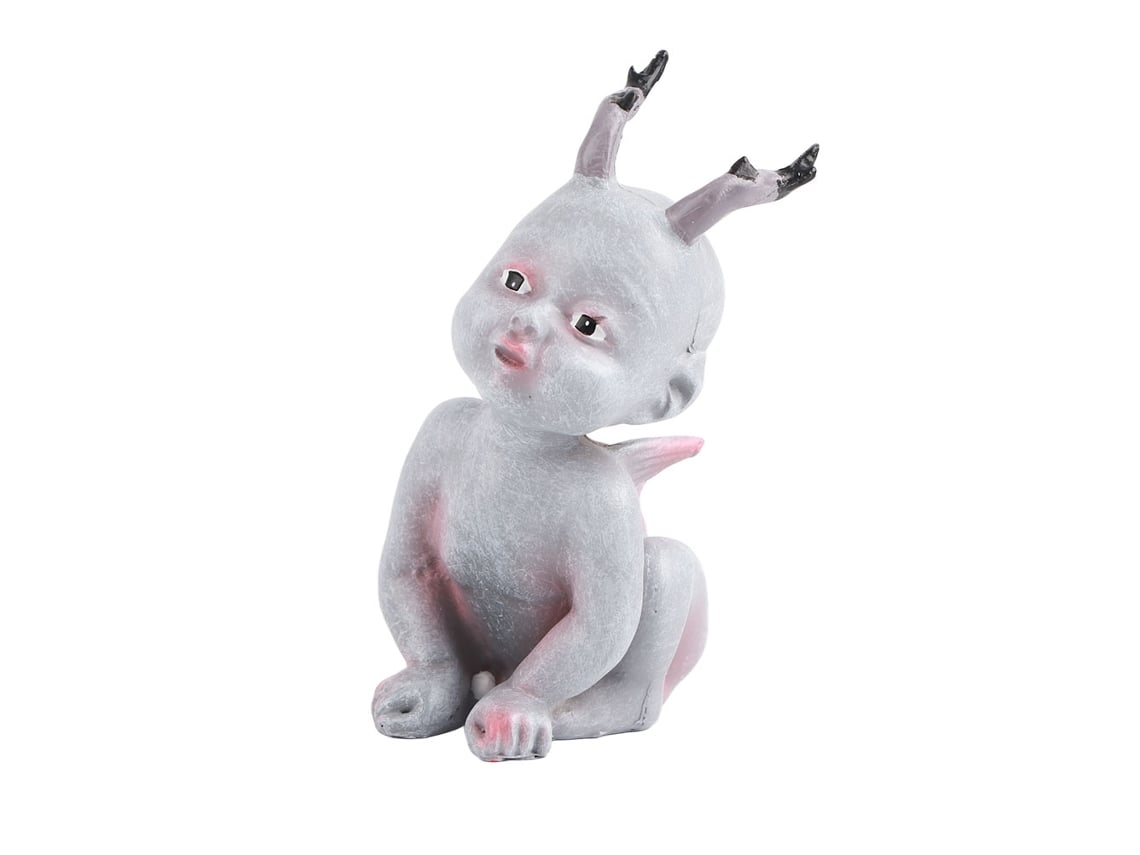Ats-figura De Resina De Muñeca Bebé Fantasma Asustadora Para Halloween Decoración De Casa Embrujada