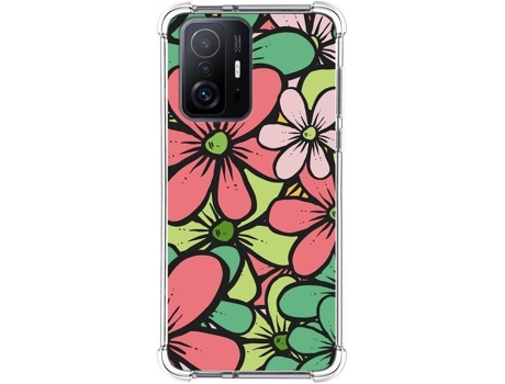 Carcasa Xiaomi 11T 5G TUMUNDOSMARTPHONE Dibujos Antigolpes Flores 02 Multicolor