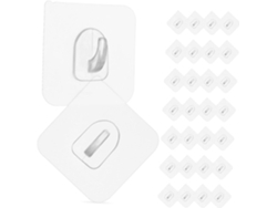 Juego 30 Transparentes Para Ganchos Cocina Baño