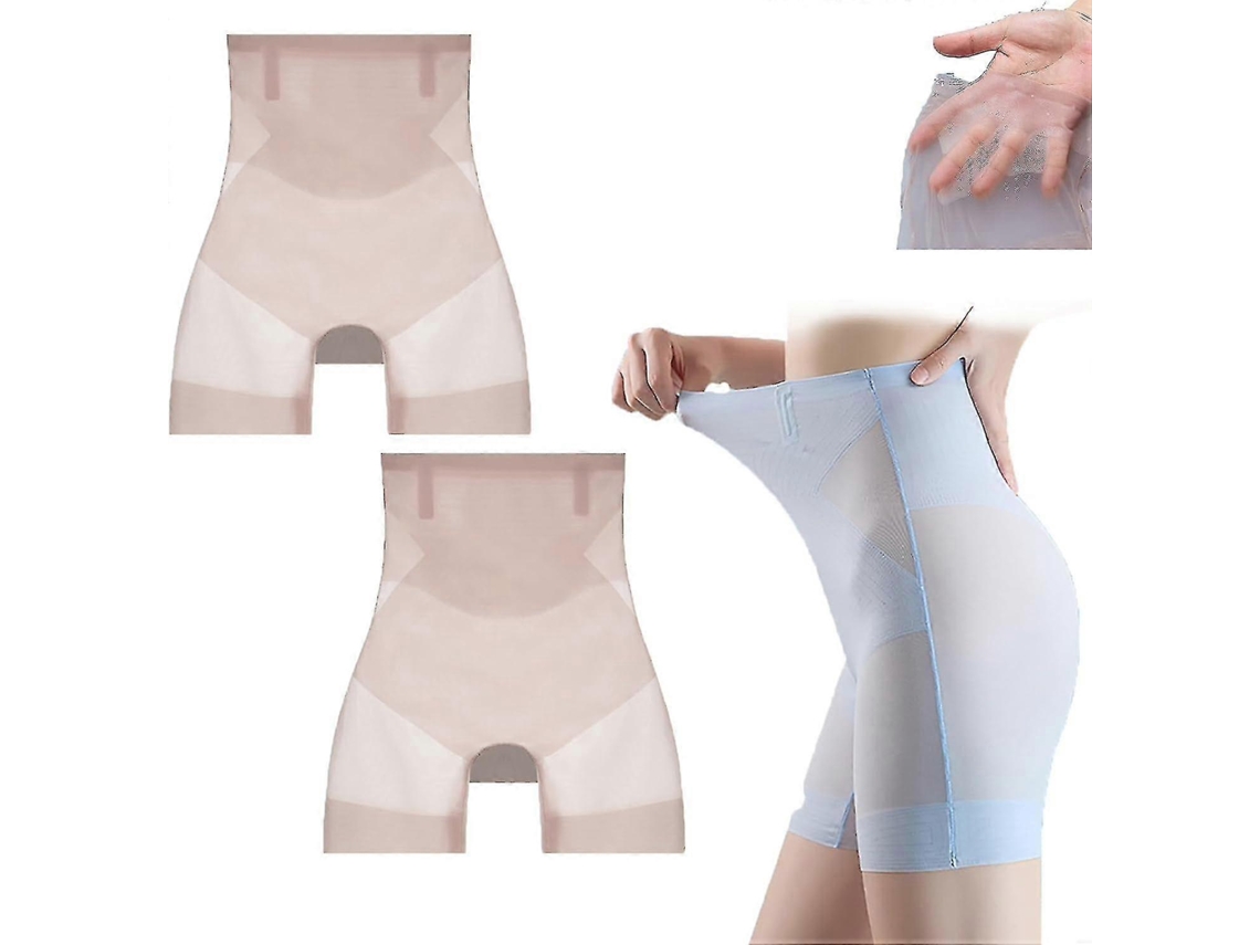 2 braguitas ultrafinas de seda helada Infinite que controlan el abdomen y realzan las caderas.