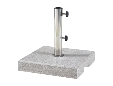 Soporte de sombrilla Bomba rectangular granito 38x38x7cm - Gris CASA.PRO