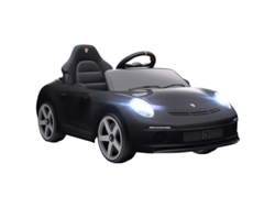 Coche Eléctrico Con Mando A Distancia, Música, Claxon, Usb, Cinturón De Seguridad, De 3 A 5 Años, Negro.